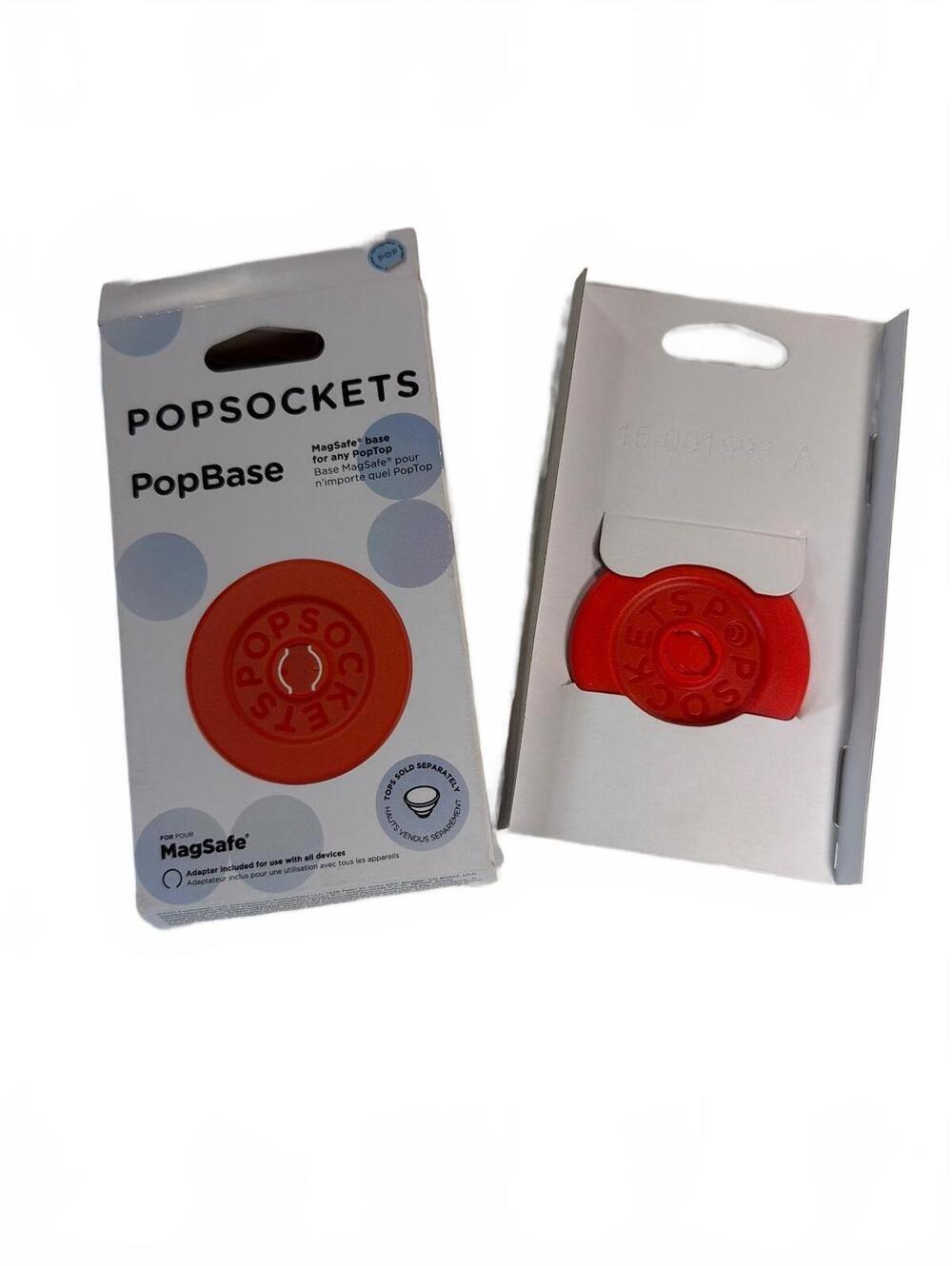 PopSockets PopBase MagSafe PopTop Base for Any Swappable PopTop - Red - NEW